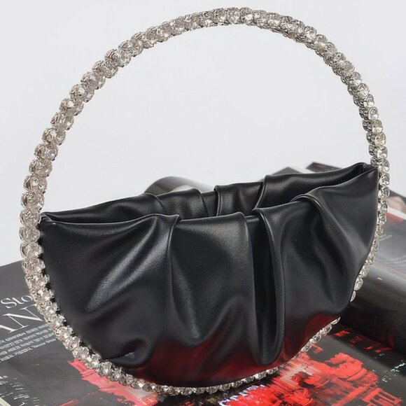 BB Boutique Handbags - Round Stone Handle Clutch